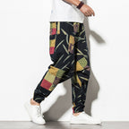 Men's Chinese Wind Bundle Foot Pants Fattening