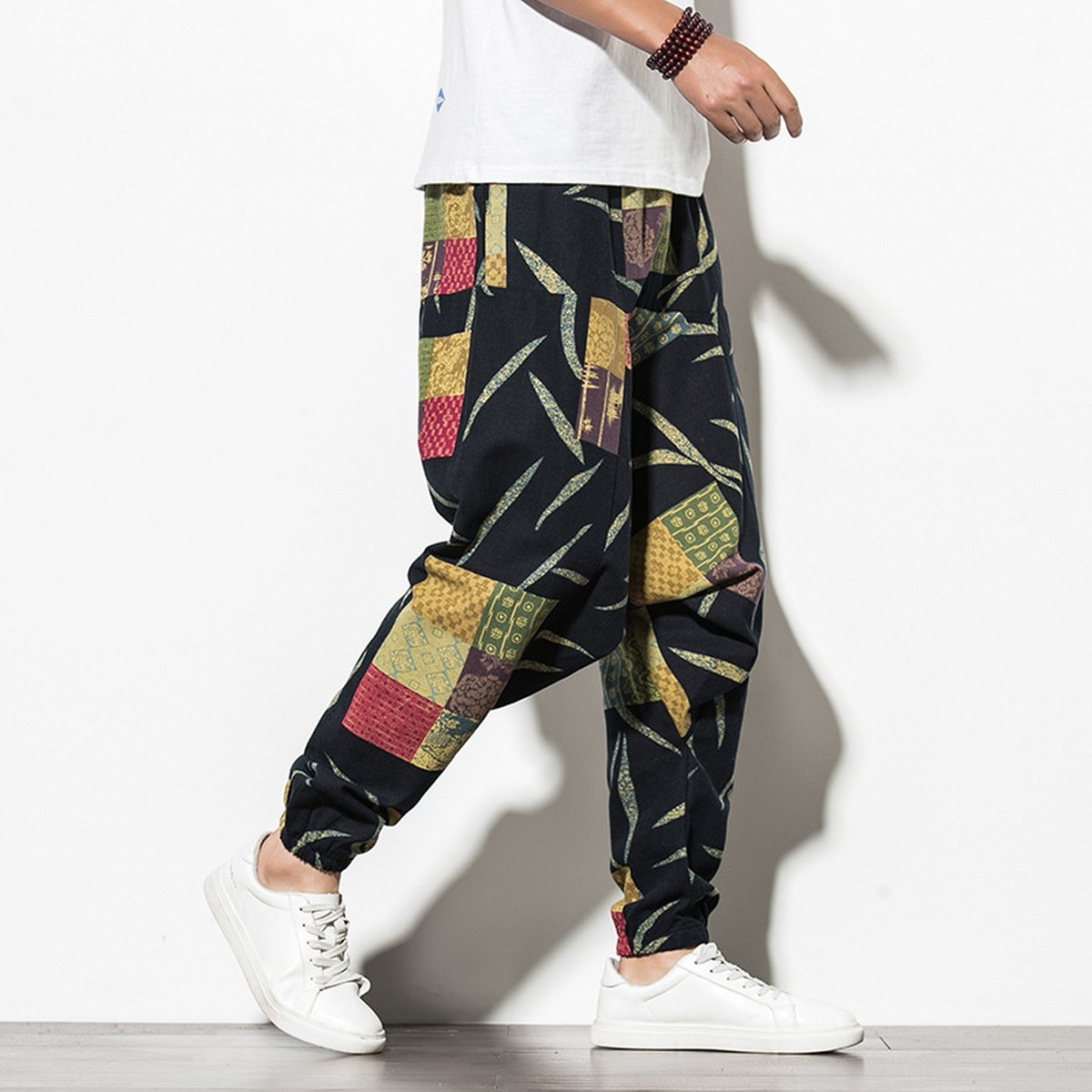 Men's Chinese Wind Bundle Foot Pants Fattening