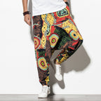 Men's Chinese Wind Bundle Foot Pants Fattening