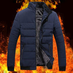 Men's Coat Cotton Clothing Fleece-lined Cotton-padded Jacket