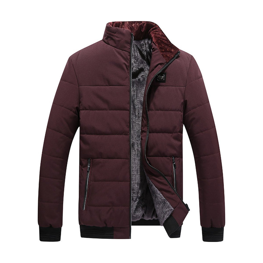 Men's Coat Cotton Clothing Fleece-lined Cotton-padded Jacket