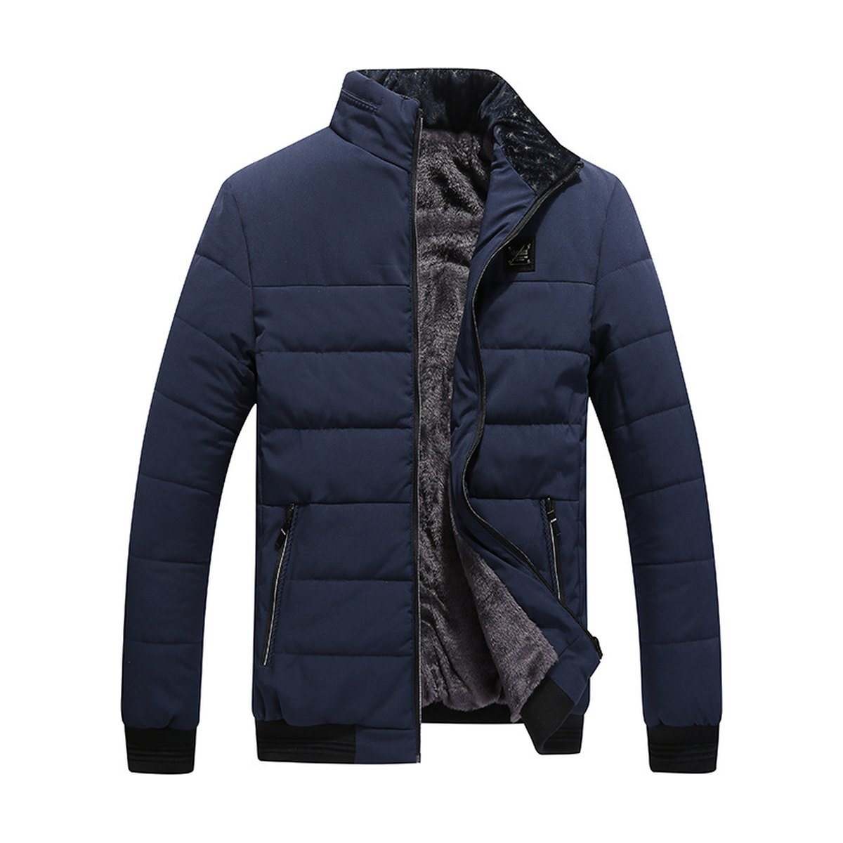 Men's Coat Cotton Clothing Fleece-lined Cotton-padded Jacket