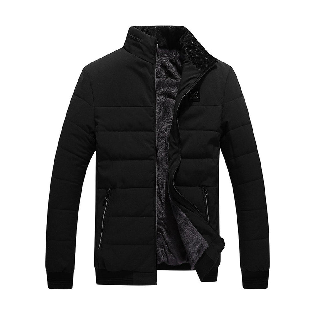 Men's Coat Cotton Clothing Fleece-lined Cotton-padded Jacket