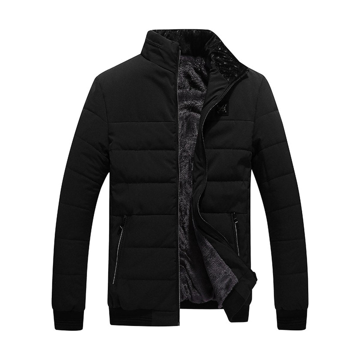 Men's Coat Cotton Clothing Fleece-lined Cotton-padded Jacket