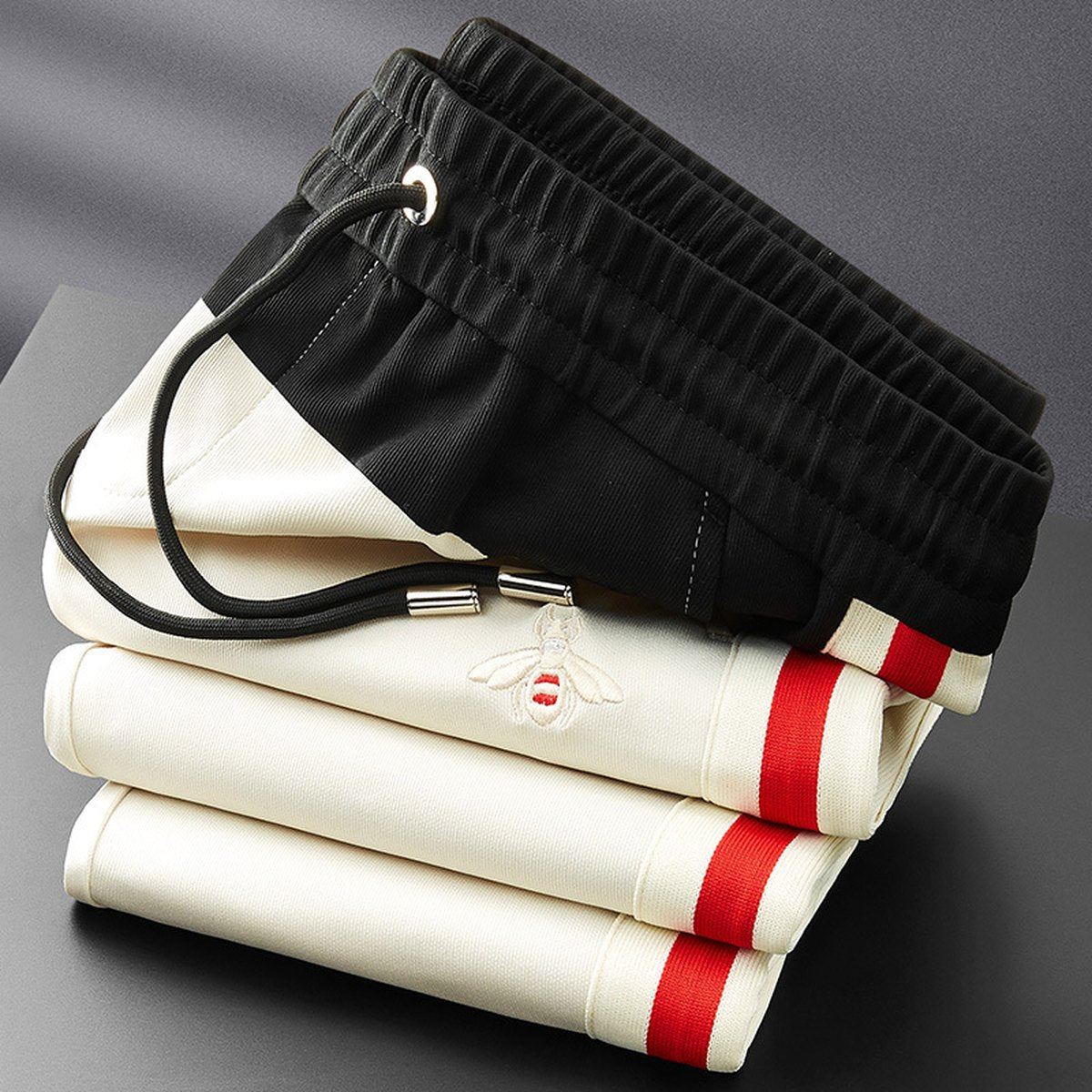 Men's Color Contrast Patchwork Thin Sweatpants