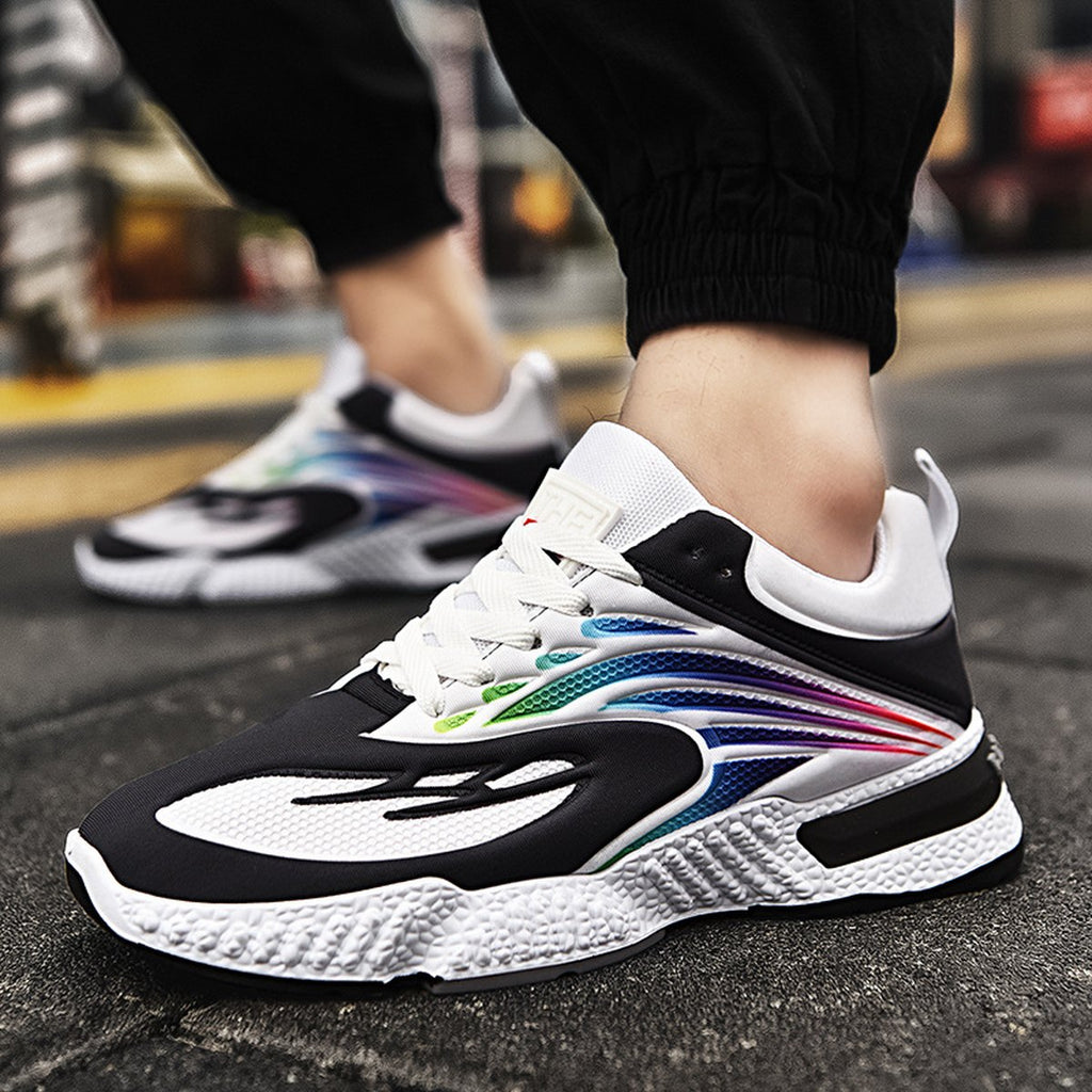 Men's Colorful Casual Shoes Flying Woven Sports