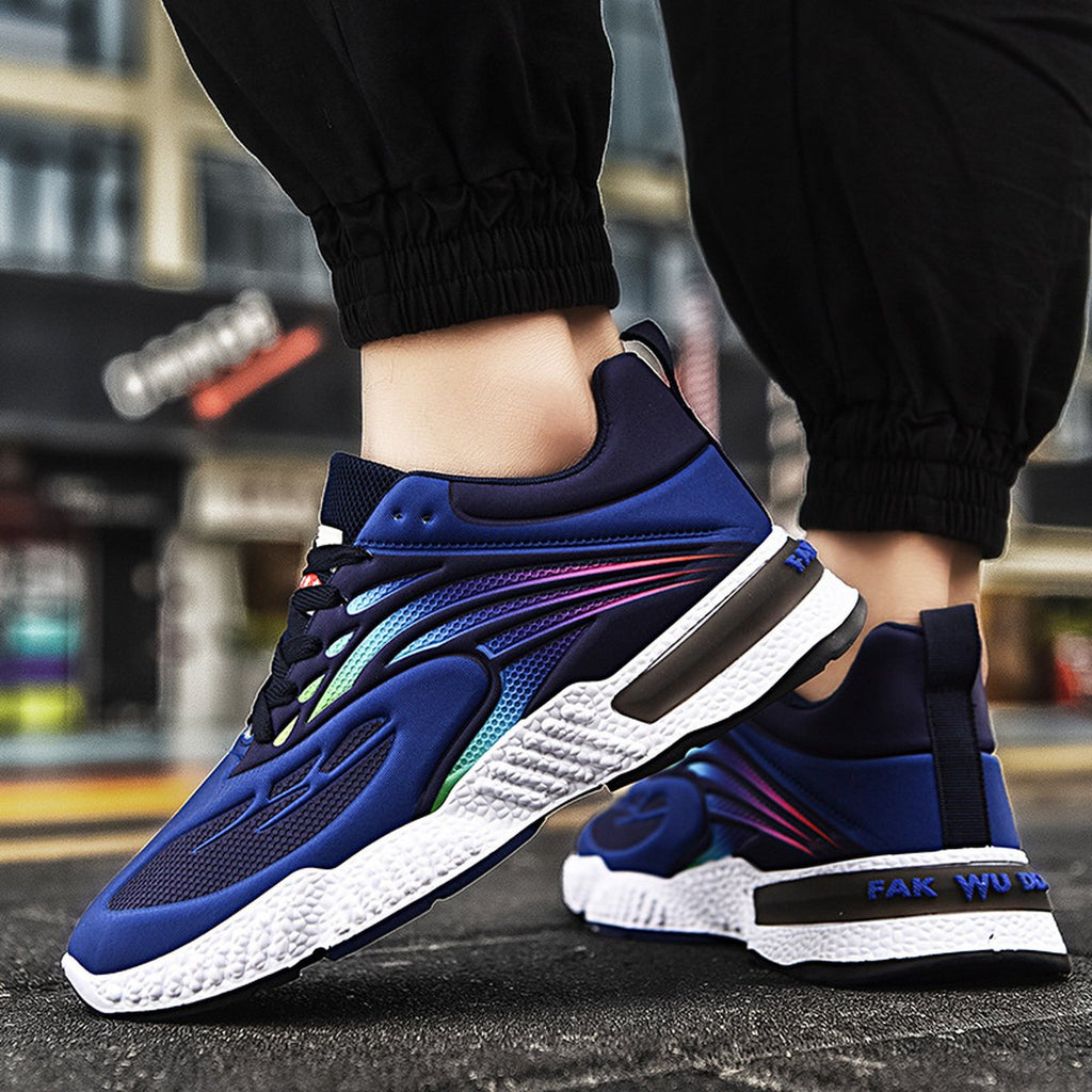 Men's Colorful Casual Shoes Flying Woven Sports