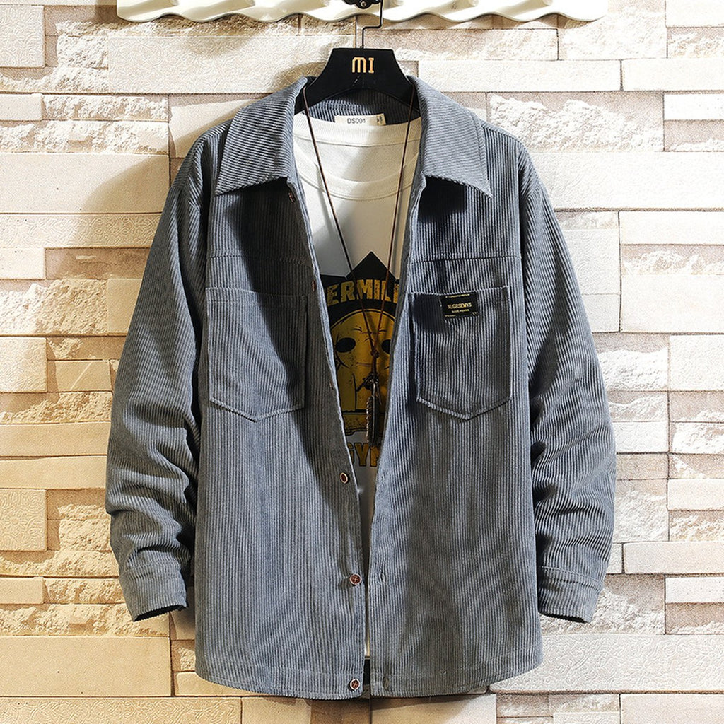 Men's Corduroy Long Sleeve Shirt