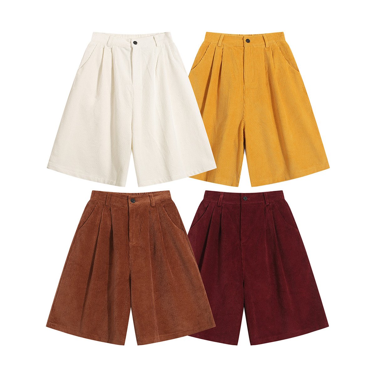 Men's Corduroy Loose Shorts