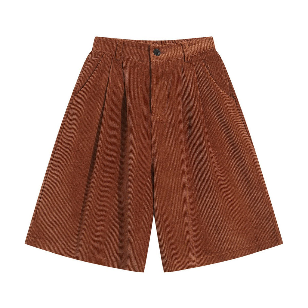 Men's Corduroy Loose Shorts