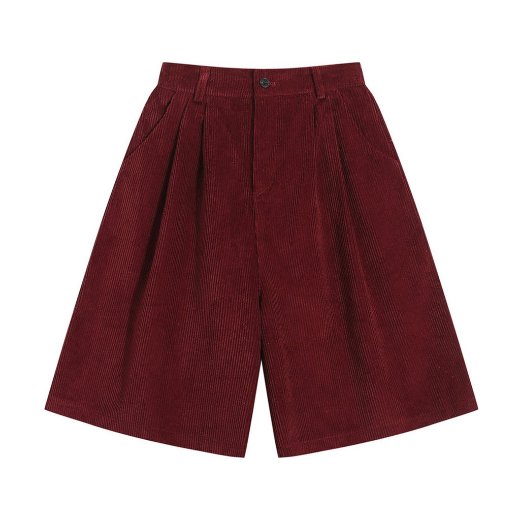 Men's Corduroy Loose Shorts