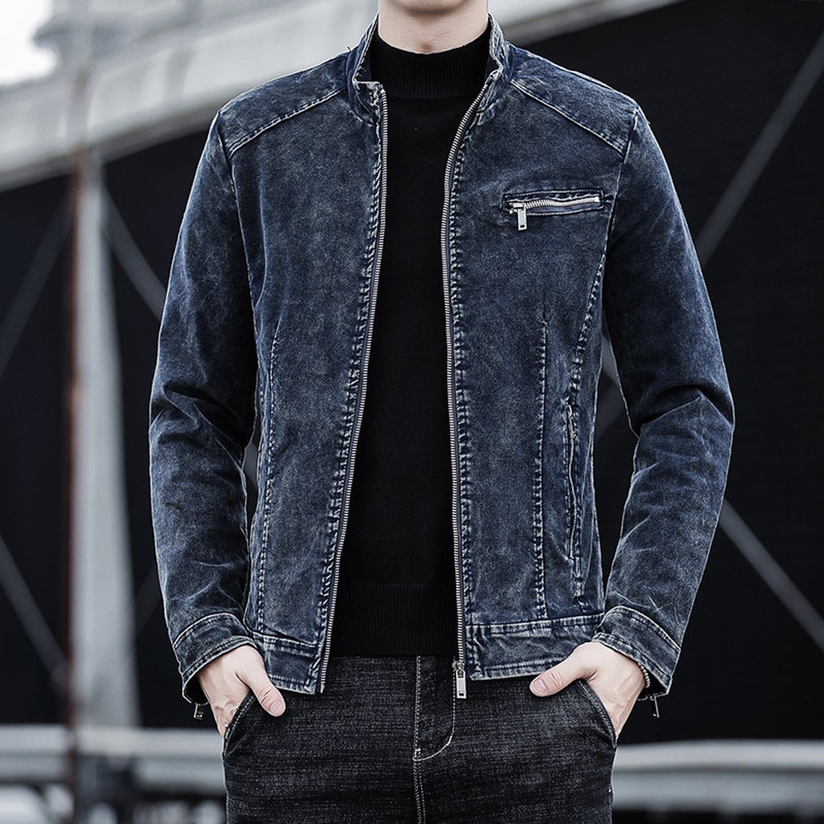 Men's Corduroy Retro Denim Jacket Fallwinter