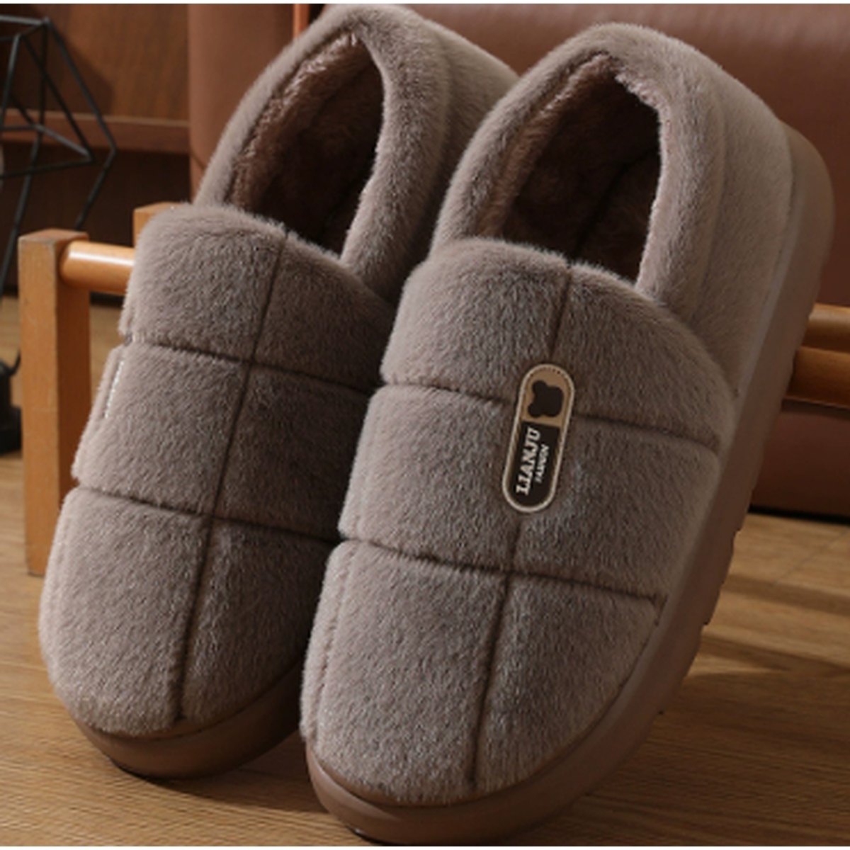 Men's Cotton Slippers Plus Size