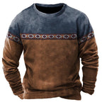 Men's Crewneck Sweater Vintage Print