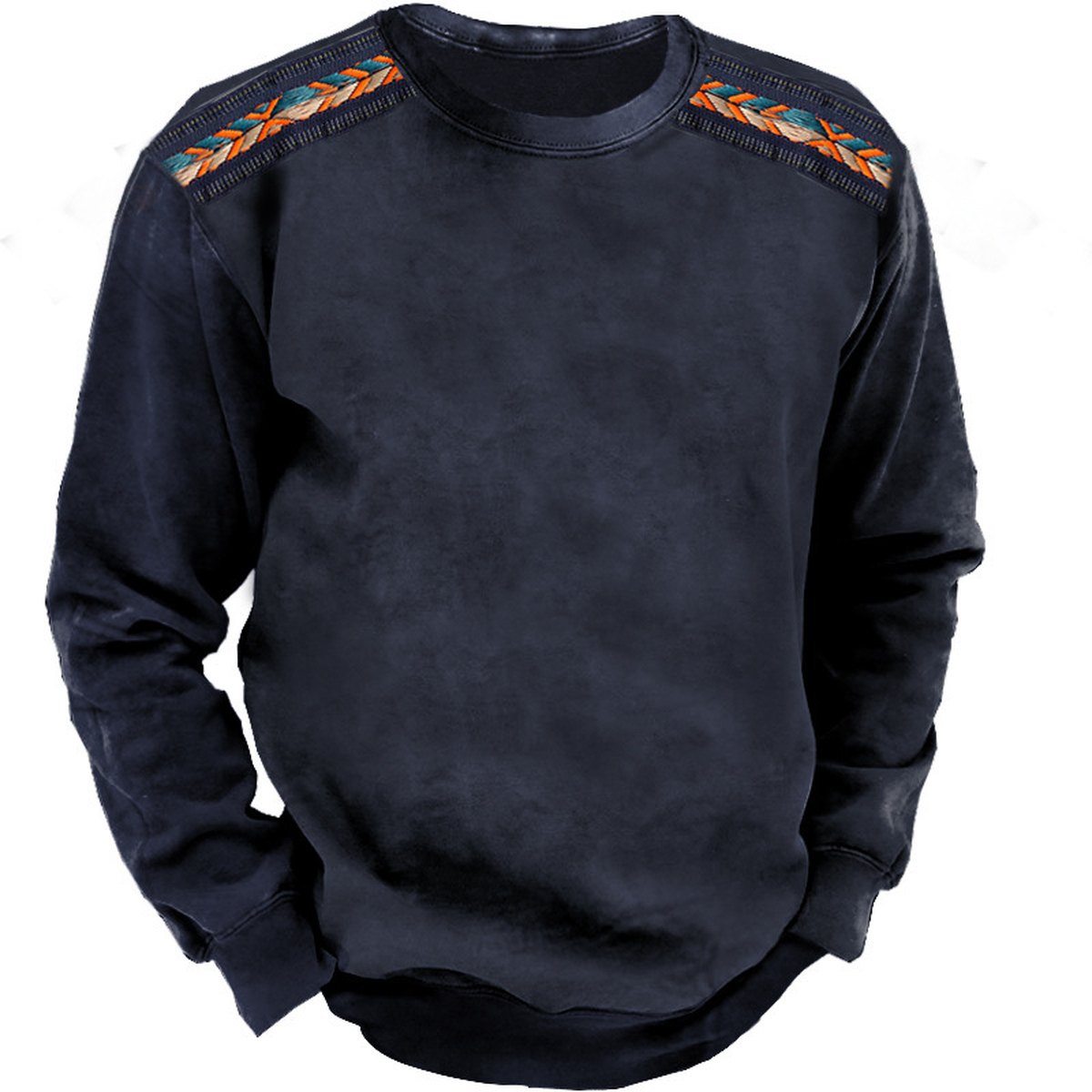 Men's Crewneck Sweater Vintage Print