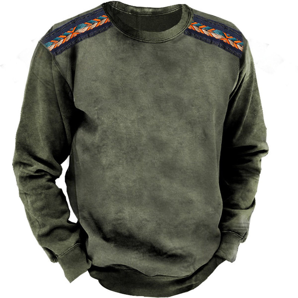 Men's Crewneck Sweater Vintage Print