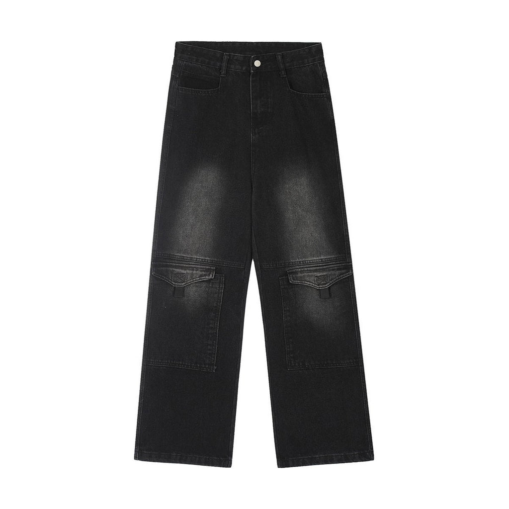Men's Denim Cargo Pants Trousers