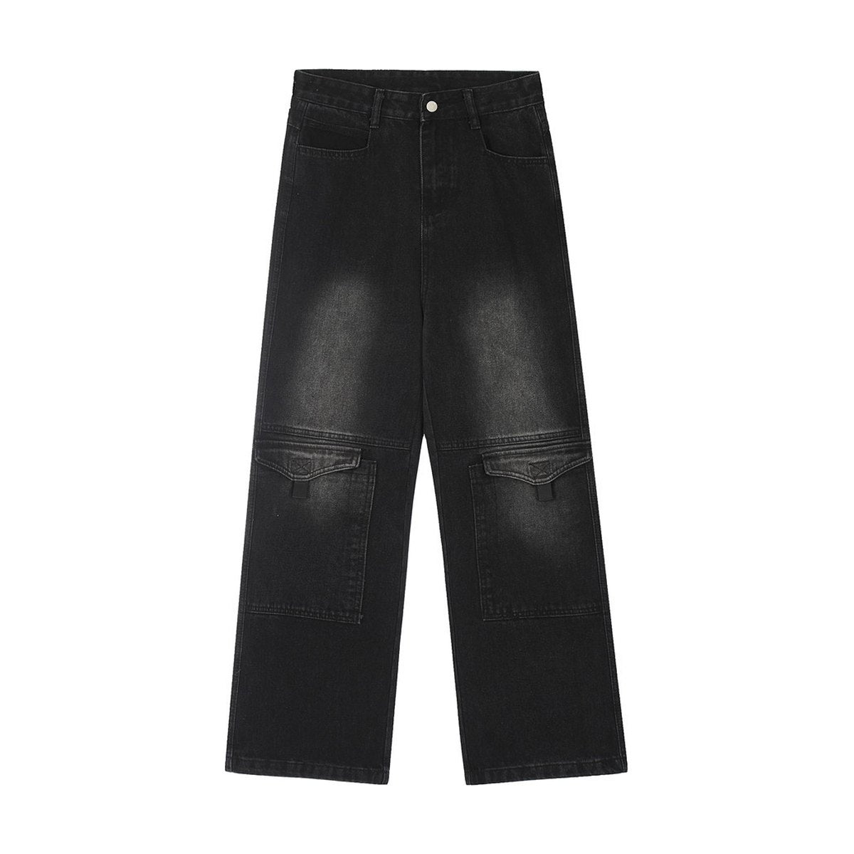 Men's Denim Cargo Pants Trousers