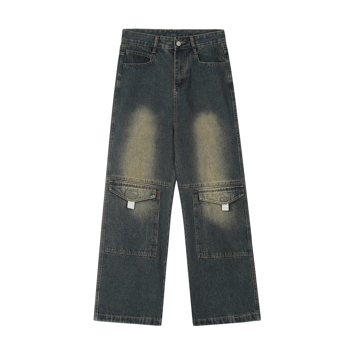 Men's Denim Cargo Pants Trousers