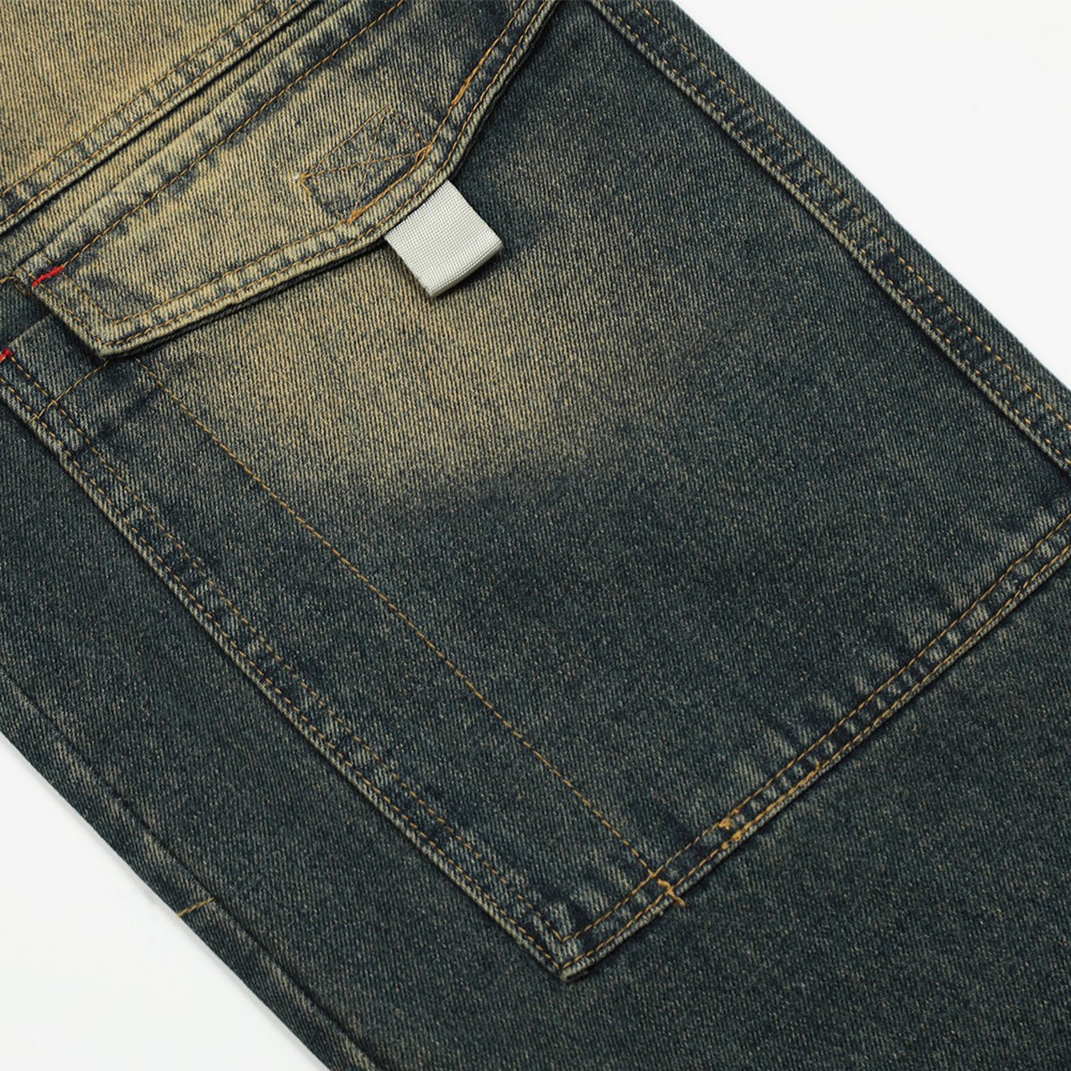 Men's Denim Cargo Pants Trousers