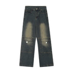 Men's Denim Cargo Pants Trousers