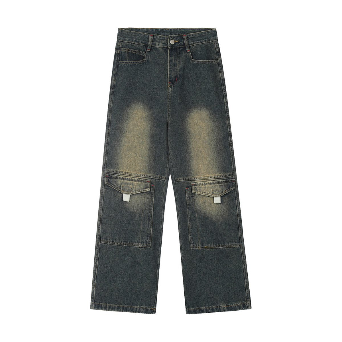 Men's Denim Cargo Pants Trousers