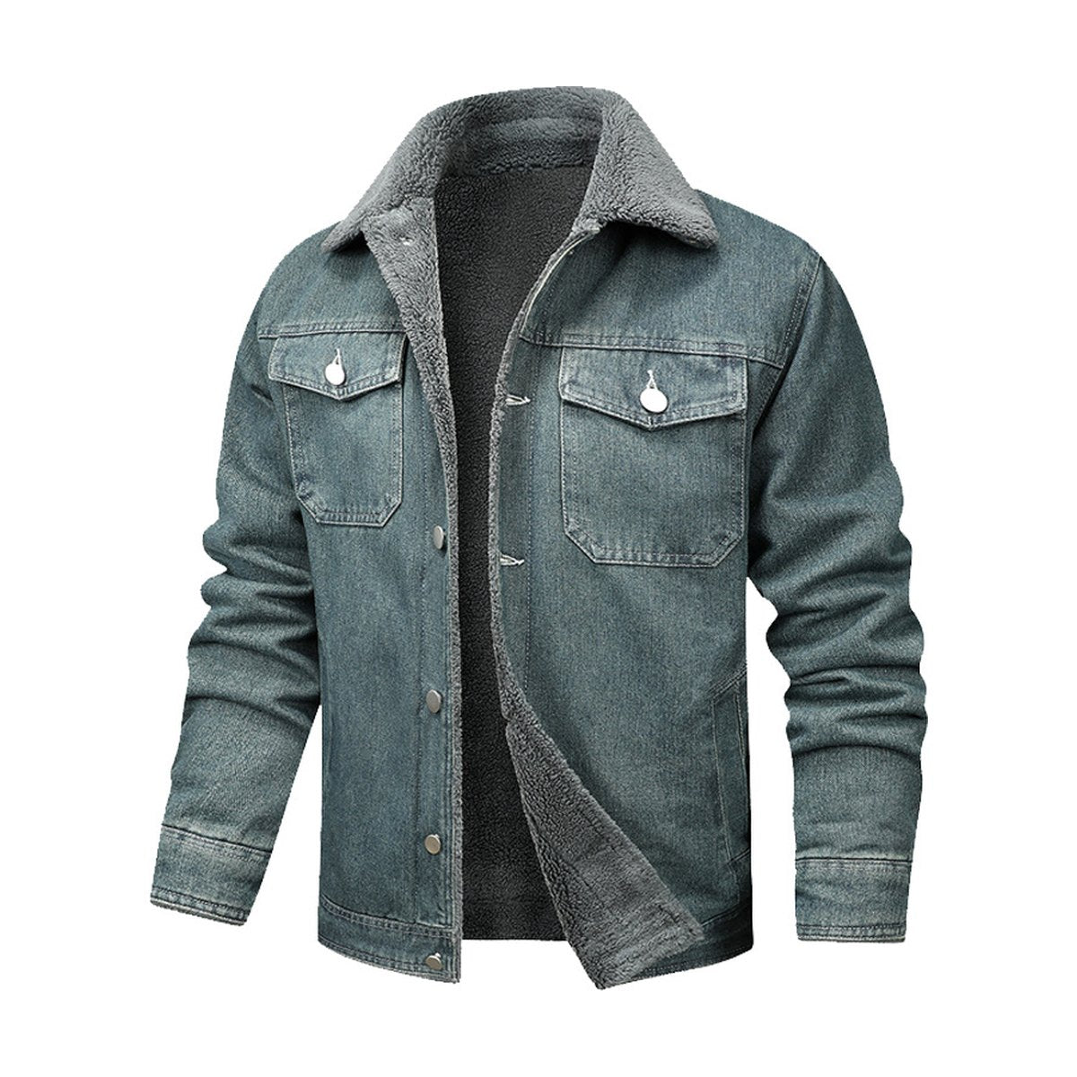 Men's Denim Coat Fleece-lined Brands Jacket