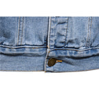 Men's Denim Jacket Cotton Casual Slim