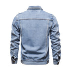 Men's Denim Jacket Cotton Casual Slim