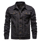 Men's Denim Jacket Cotton Casual Slim