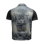 Men's Denim Vest Plus Size