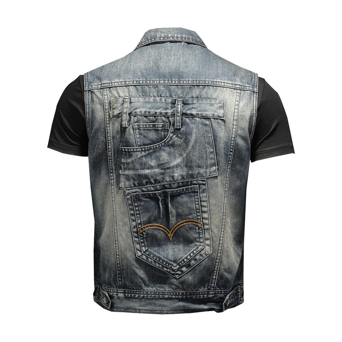 Men's Denim Vest Plus Size