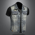 Men's Denim Vest Plus Size