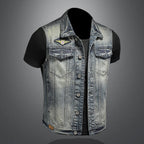 Men's Denim Vest Plus Size