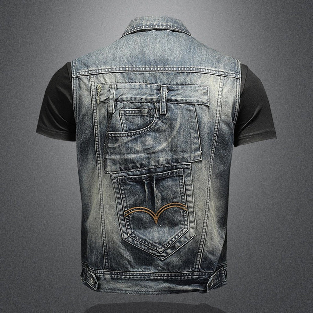 Men's Denim Vest Plus Size