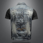 Men's Denim Vest Plus Size