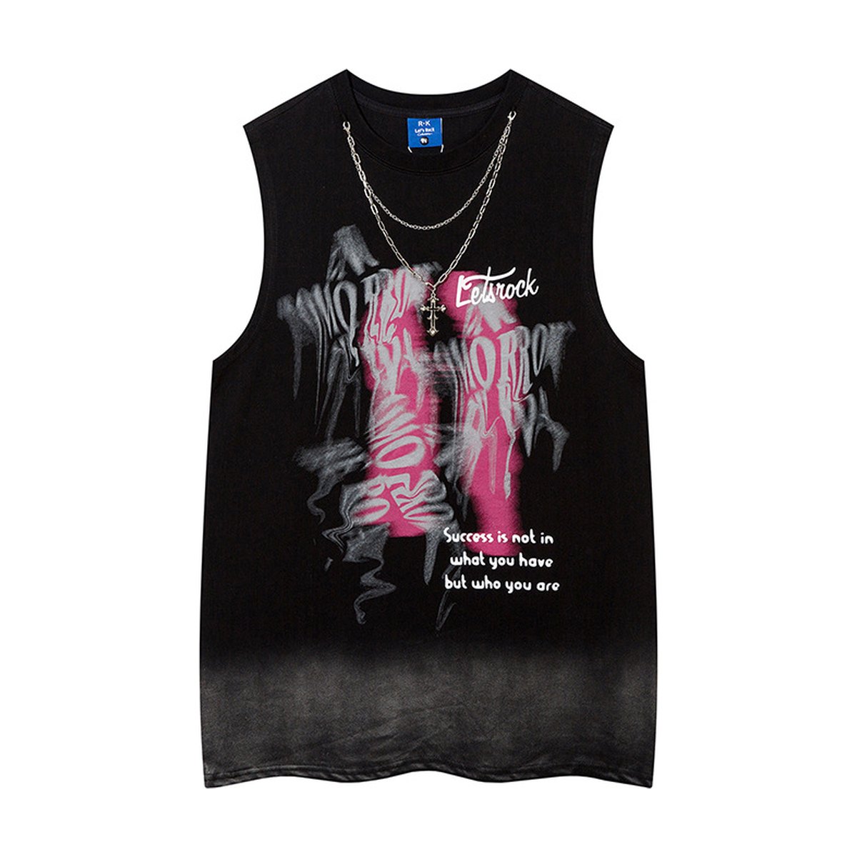 Men's Depressed Abstract Chain Vest