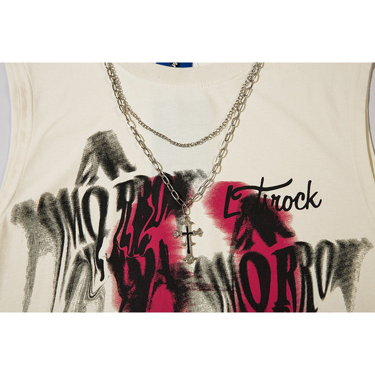 Men's Depressed Abstract Chain Vest