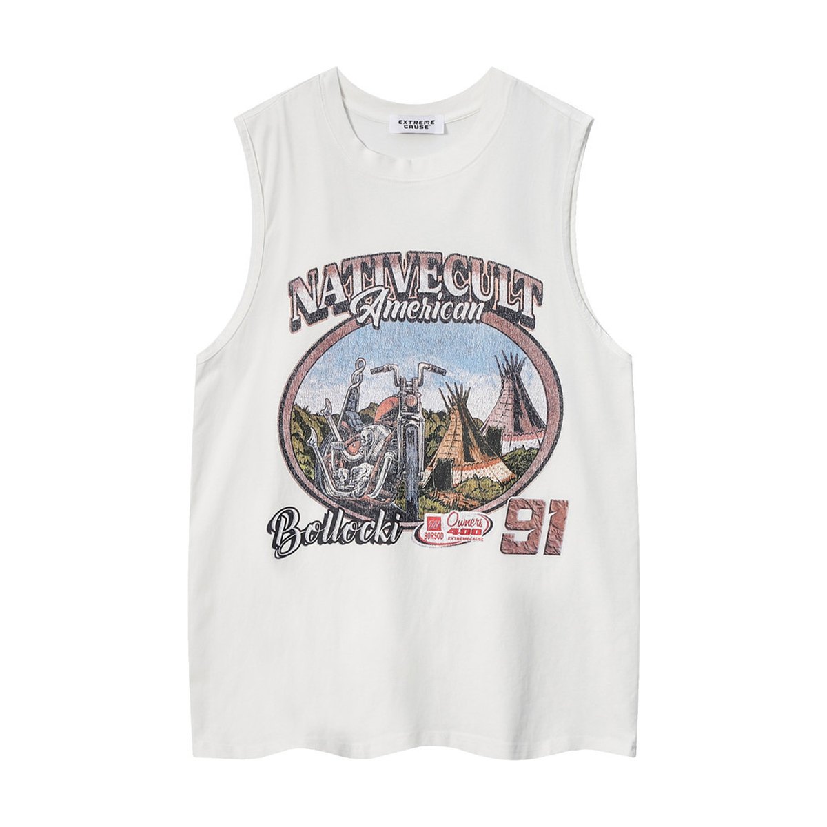 Men's Distressed Cotton Sports Vest