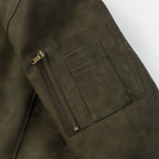 Men's Distressed PU Leather Coat