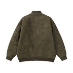 Men's Distressed PU Leather Coat