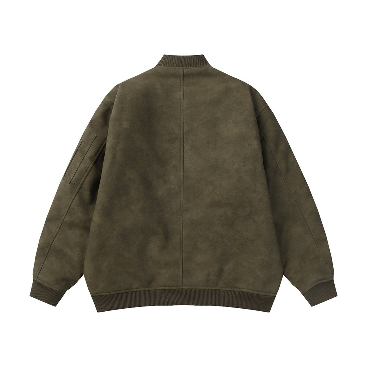 Men's Distressed PU Leather Coat