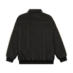 Men's Distressed PU Leather Jacket Cotton Clothes