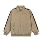 Men's Distressed PU Leather Jacket Cotton Clothes