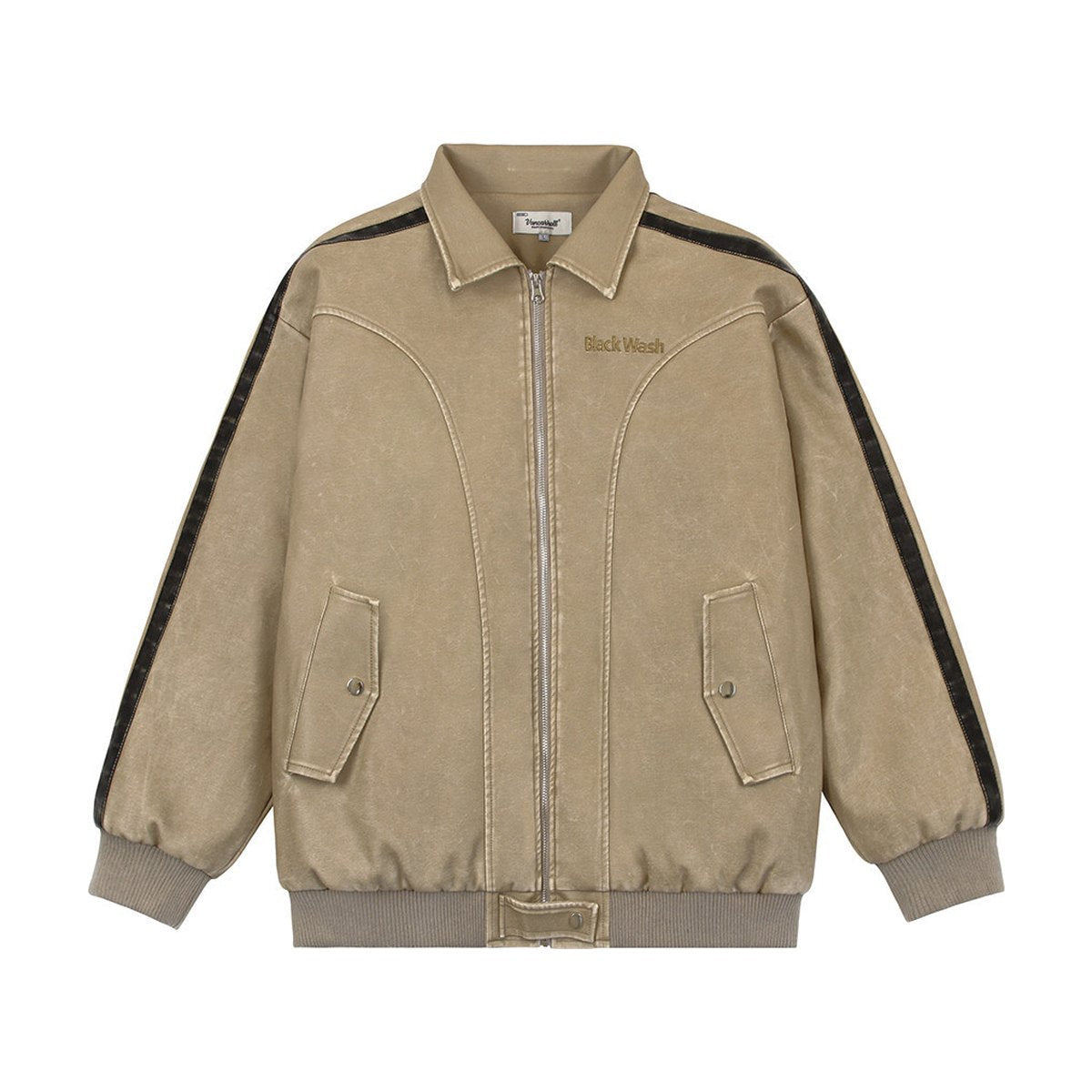Men's Distressed PU Leather Jacket Cotton Clothes