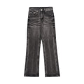 Men's Distressed Wide-leg Jeans