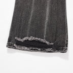 Men's Distressed Wide-leg Jeans