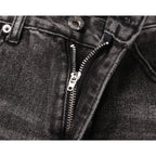 Men's Distressed Wide-leg Jeans