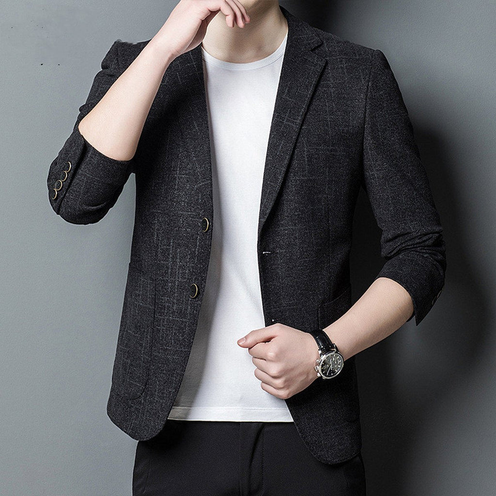 Men's Elastic ''s Casual Suit Slim Top