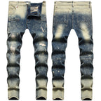 Men's Elastic Small Straight Jeans